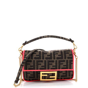 Fendi Mini Baguette NM Bag Zucca Canvas